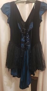 Black velvet dance hall girl